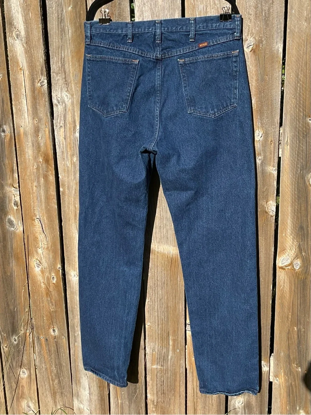 Rustler Vintage Dark Wash Straight Leg Jeans Men’s 36x34 Made in Mexico